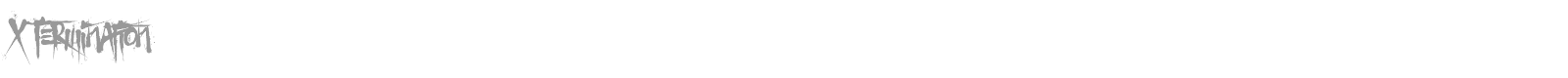 X Termination font preview